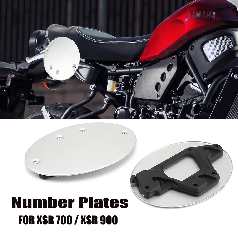 

Motorcycle Accessories For YAMAHA XSR700 xsr 700 2021 - 2023 XSR900 XSR 900 2022 2023 Number Plates Silver Side Panel Cover