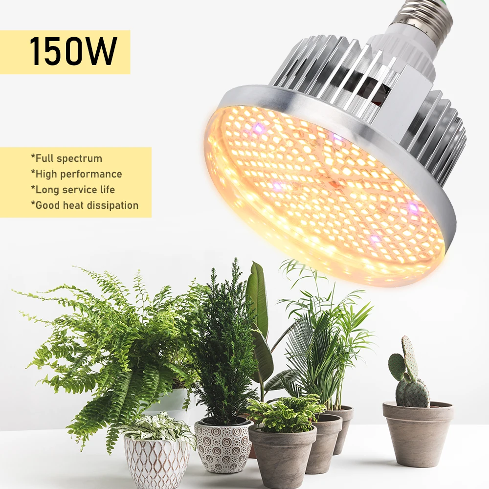 

Grow Light 260 LEDs Full Spectrum 150W LED Plant Growing Bulb Lamp Phytolamp for Indoor Growbox Flowers Grow Tent Greenhouse