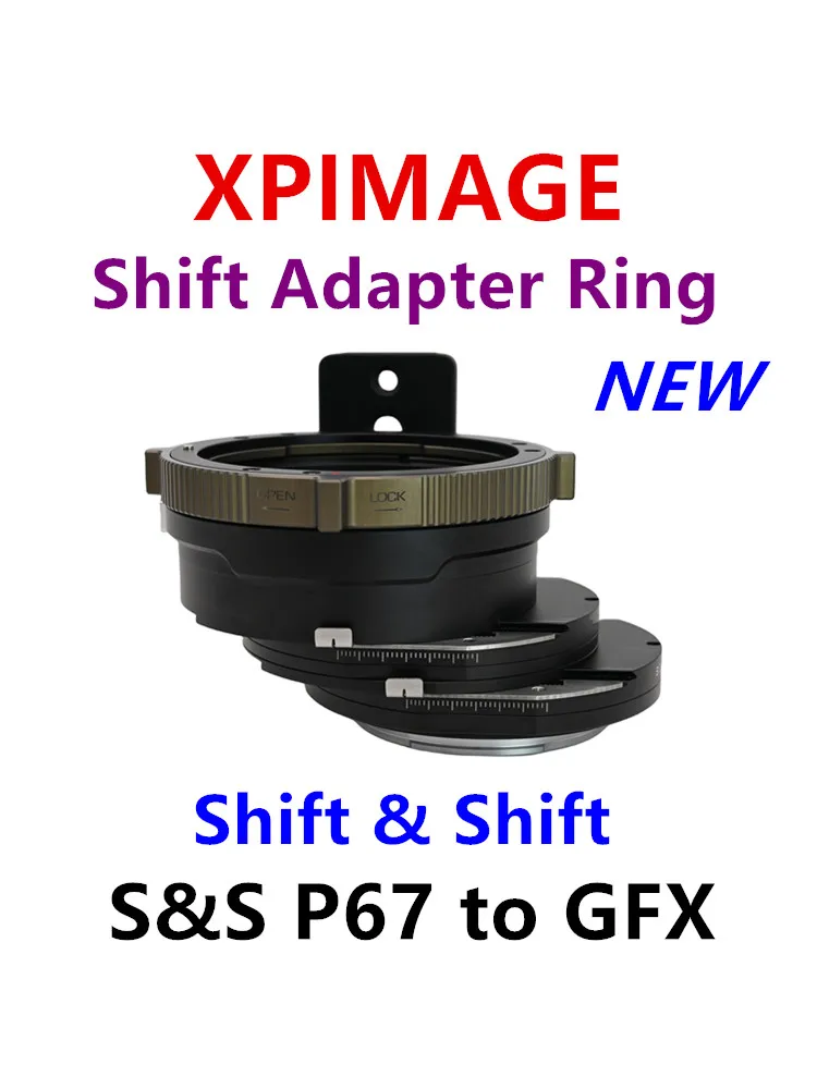 Xpimage Anello Adattatore Cambio E Cambio Per Fotocamera Fujifilm Gfx A Obiettivo Pantax67 A S & S P67-Gfx 100S 50 S2 50S 50R 100 Mark Ii