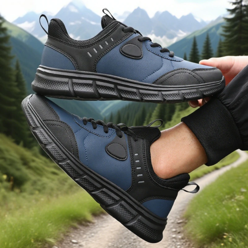 New Men's Sneakers Outdoor Waterproof Wear-resistant Camping Shoes Fashionable Design Men's Training Shoe 2025 Tenis Para Hombre