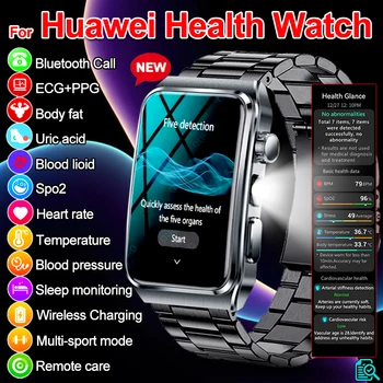 2025 New ECG+PPG Health Analysis Smart Watch Body Fat Uric Acid Blood Pressure Heart Rate Tracker Men Smartwatch For Android IOS 1