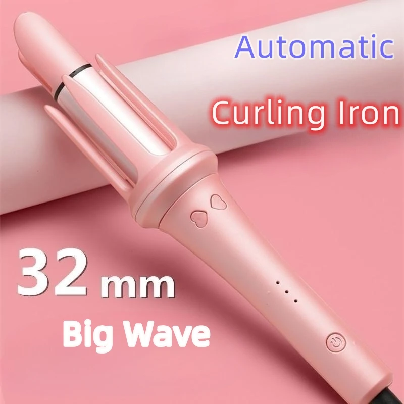 Description Picture 2 of itemIron Hair Curler 32mm Big Wave Formers Curler Hair Rollers Auto Rotating Hair Curler