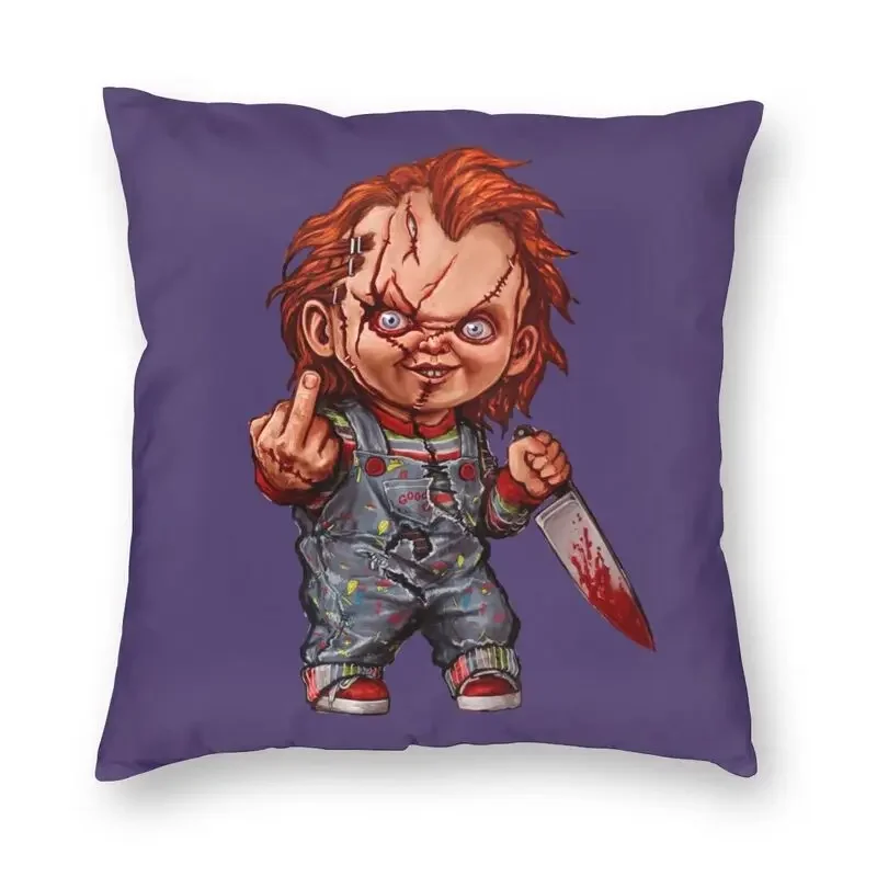 

The Killer Doll Chucky Throw Pillow Case Home Decorative Child's Play Horror Cushion Cover 45x45 Pillowcover for Living Room