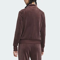 Adidas officiel véritable nouveau femme rétro décontracté col montant veste en velours JX6842 2