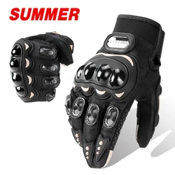 Windproof Waterproof Winter Motorcycle Riding Gloves with Touch Screen Capability - XL (Summer MCS-01C Black)