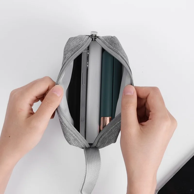 휴대용 대용량 스토리지 백, 와이어 충전기, 디지털 USB 가제트, 보조배터리 데이터 케이블, 정리함 여행 액세서리