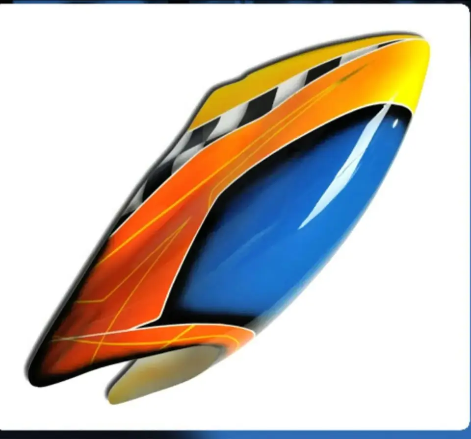 RC 600 Heli Fiber Glass Canopy Shell For l Align Trex 600N