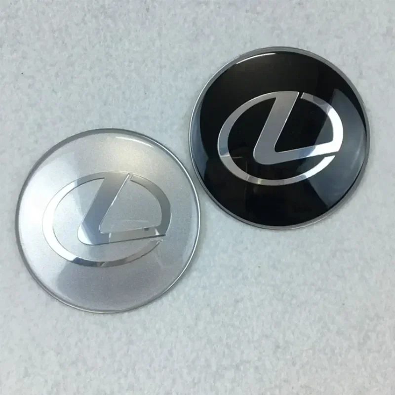 60MM Wheel center hubcap sticker for Lexus NX200T ES250 ES300 ES350 RX350 RX400 GX300 IS300 IS400 car sticker decals accessories