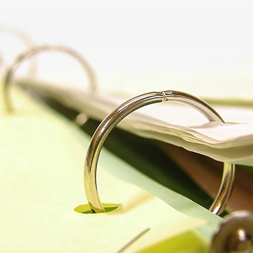 70Pcs 금속 바인더 링 사무실 학교용 루즈 리프 링 DIY 공예 스크랩북 책 ..