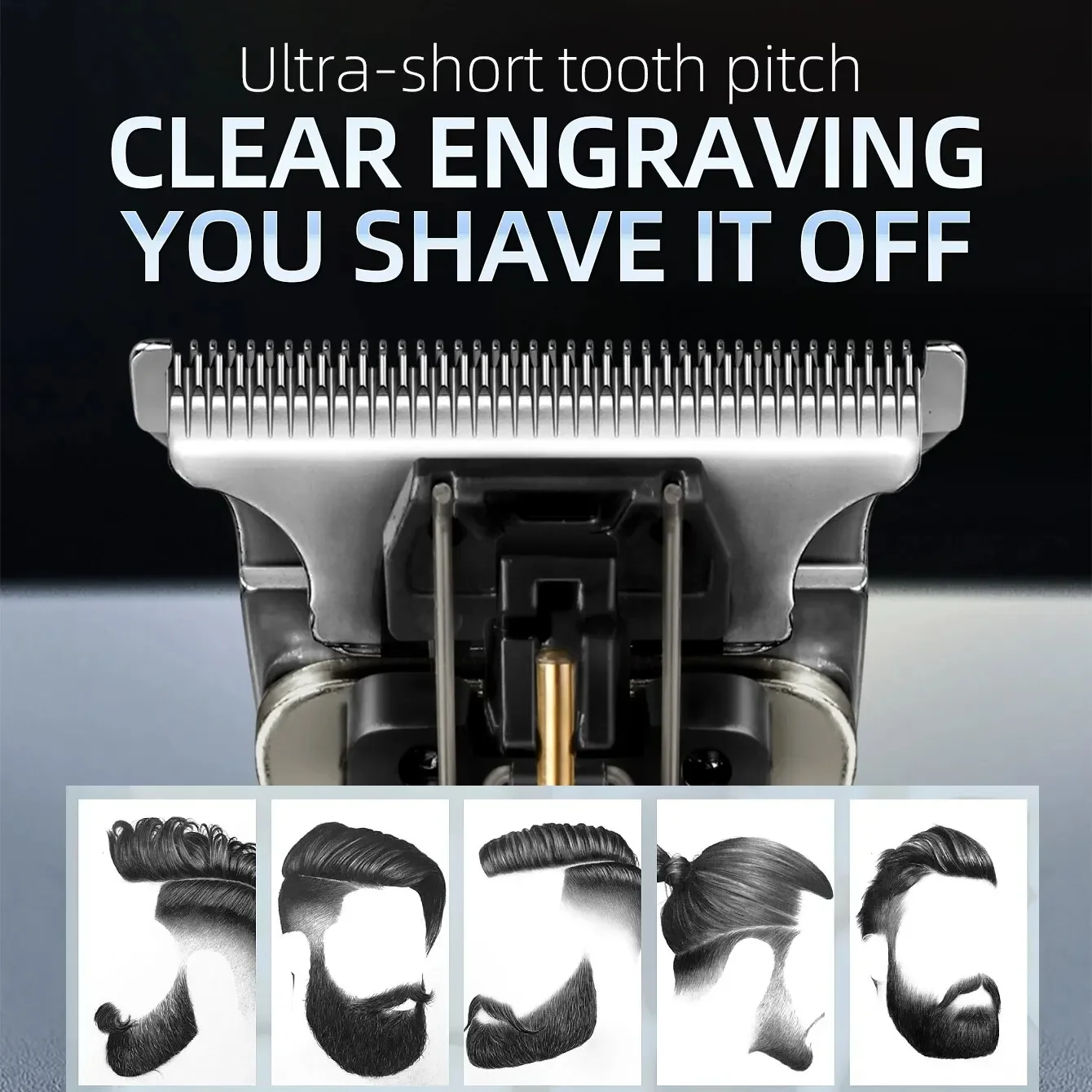 T9 Cordless Electric Hairber Shaver Hair Trimer Home Appliances Travel Barber Razors Shaving Machine for Men Trimmer Man 2