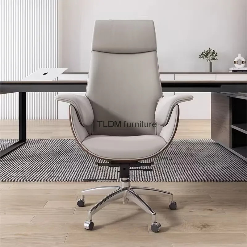 Modern Office Chair Lumbar Back Support Gaming Comfort Pad Swivel Ergonomic Wheels Chairs Executive Cadeira Luxury Furniture