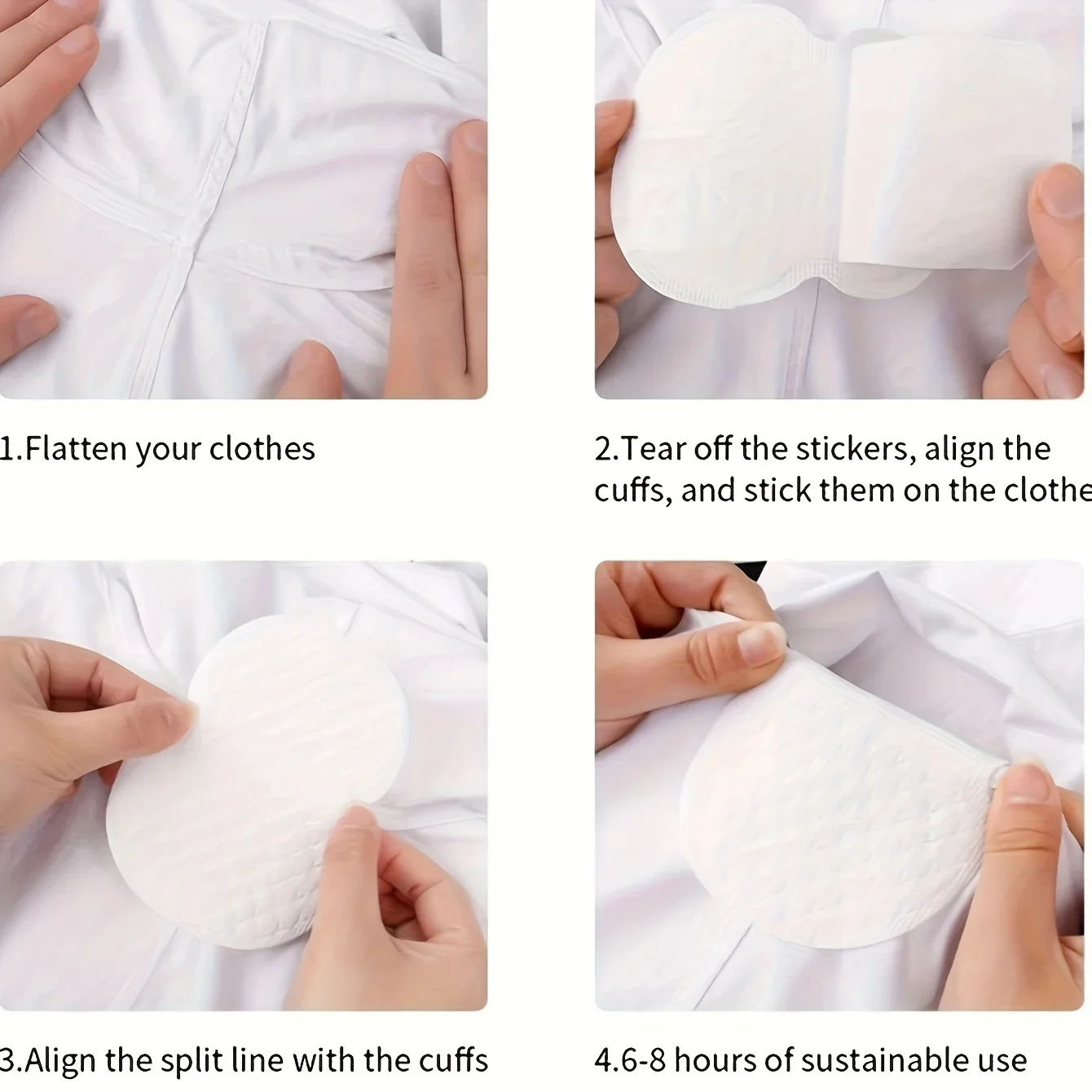Underarm Sweat Pads Washable Sweat Guards Dress Pad Protectors Prevent Fox Odor Deodorant Pads