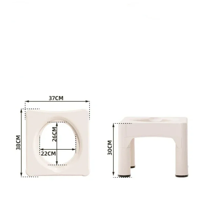 Stable Non-Slip Adult Commode, Portable Toilet Seat Stool, Household Elderly Women Aid, Indoor Use, Non-Slip Commode 6