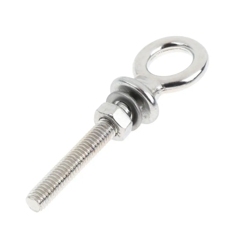 Marine Grade Lifting Eye Bolt 316 Stainless Steel Nut Washer for Boat Dock Solutions Marine Grade Lifting Eye Bolt 316 Stainless Steel Nut Washer for Boat Dock Solutions