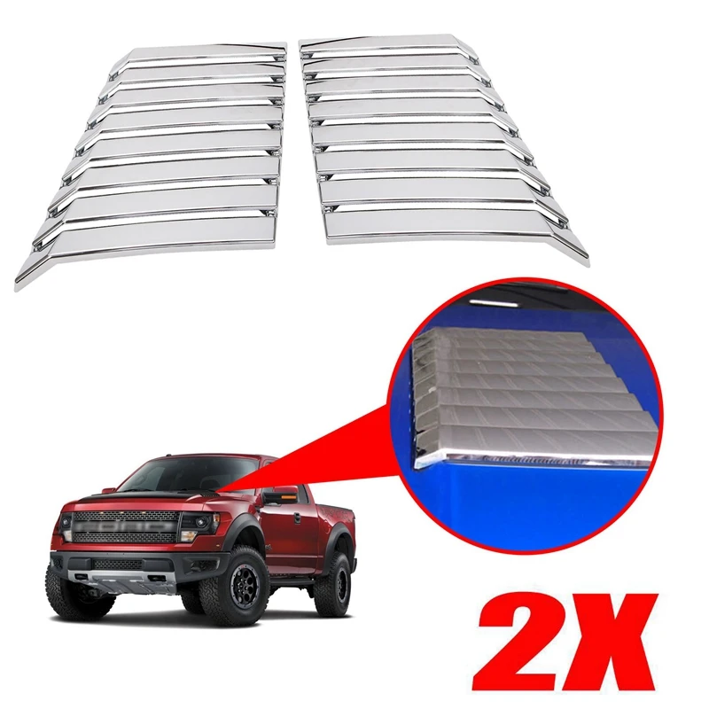 

Engine Hood Grille Air Flow Intake Scoop Bonnet Side Vent Cover For Ford F150 Raptor SVT 2009-2014 Car Styling Sticker