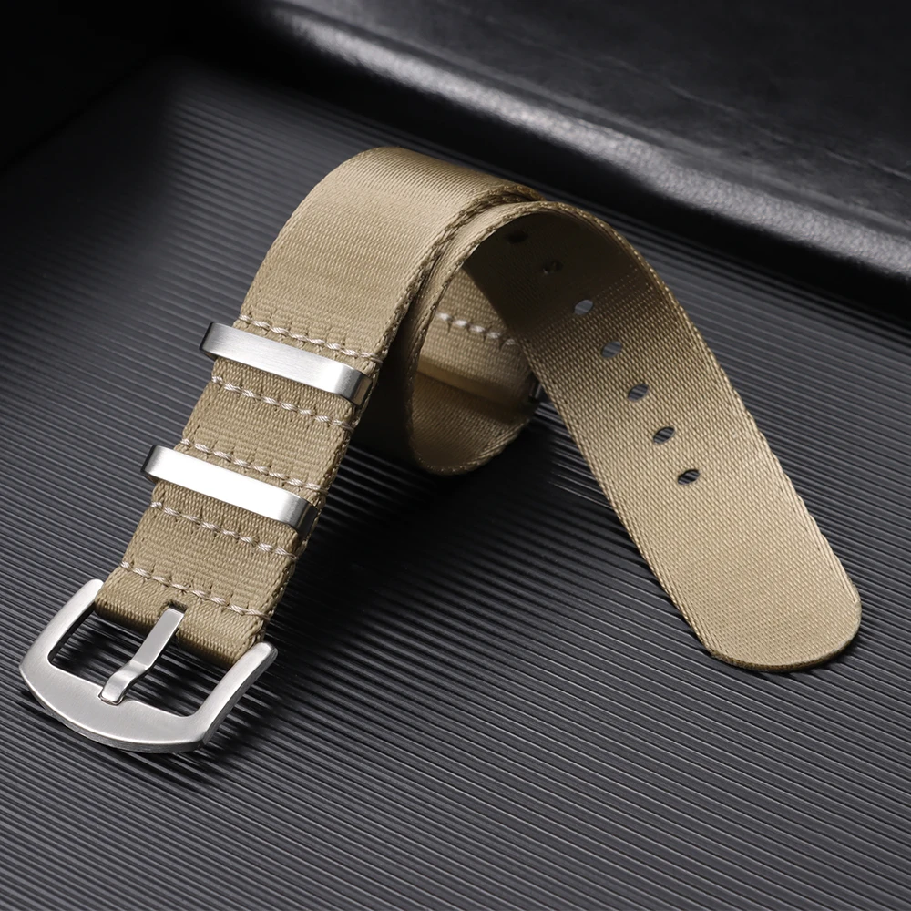 Nylon Canvas Watch Strap Bracelet - Military Sport Style, Unisex Replacement Watch Band (20mm/22mm)
