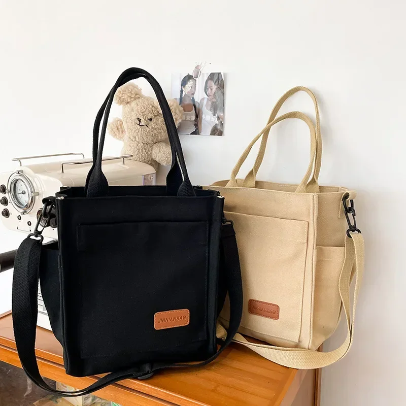 

Японская искусственная простая Холщовая Сумка, женские сумки, школьная сумка для книг для девочек, сумки через плечо для женщин, сумки с верхними ручками