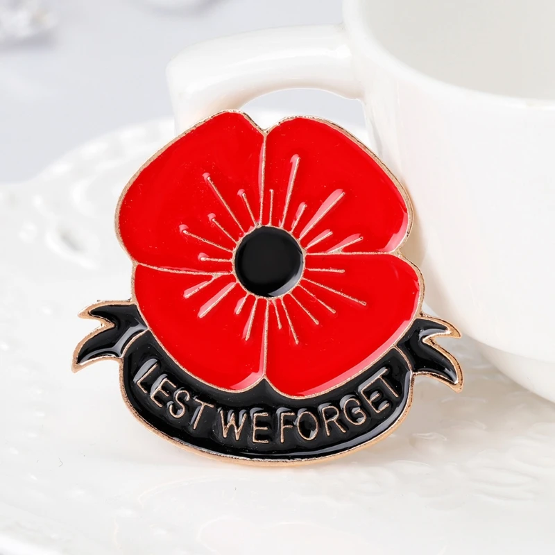 2023 Poppy Badges And Pns Brooch Remembrance Day Never Forget Badge