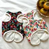 Warm Pet Vest Coat Floral Print Fleece Vest Chiuahua Yorkshire Thick Coat for Small Medium Dog Two-legged Clothes Pet Costume 3