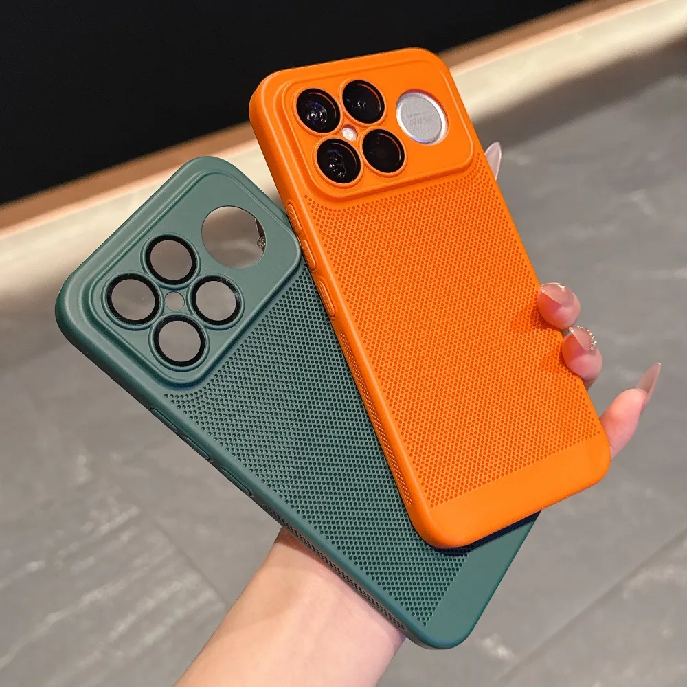 Ultra Thin Heat Dissipation Full Lens Glass Protector Phone Case - Enhanced PC Protect Cover