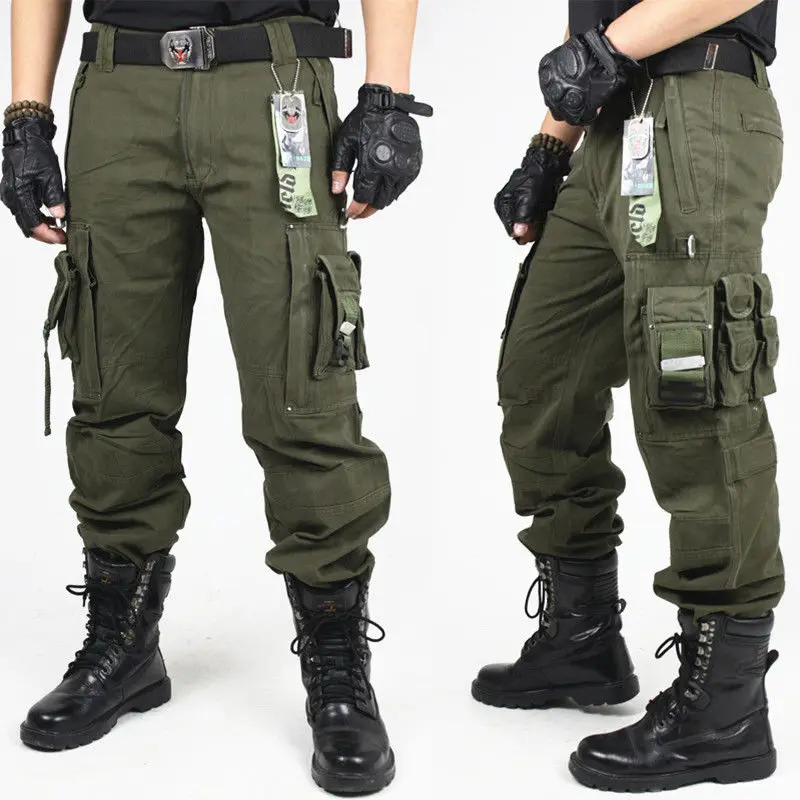 Men's Work Pants Outdoor Wear-resistant Mountaineering Trousers Street Fashion Cargo Pants Joggers cotton work pants military cargo pants casual tooling pants cargo pants