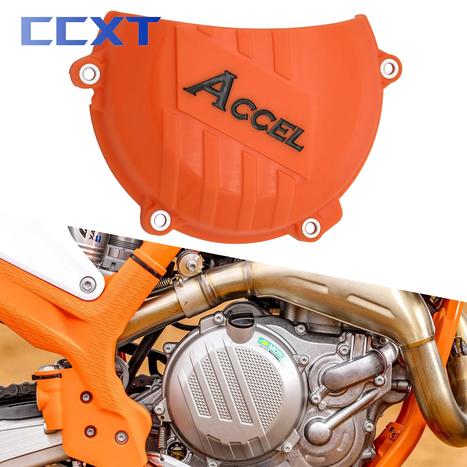 Motocross Plastic Clutch Case Cover Guard Protector For KTM SXF XCF