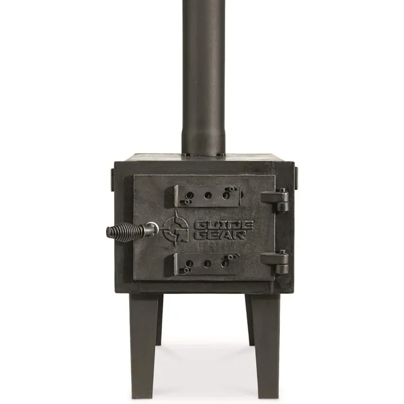 Outdoor Wood Burning Stove, Portable with Chimney Pipe for Cooking, Camping, Tent, Hiking, Fishing, Backpacking 2