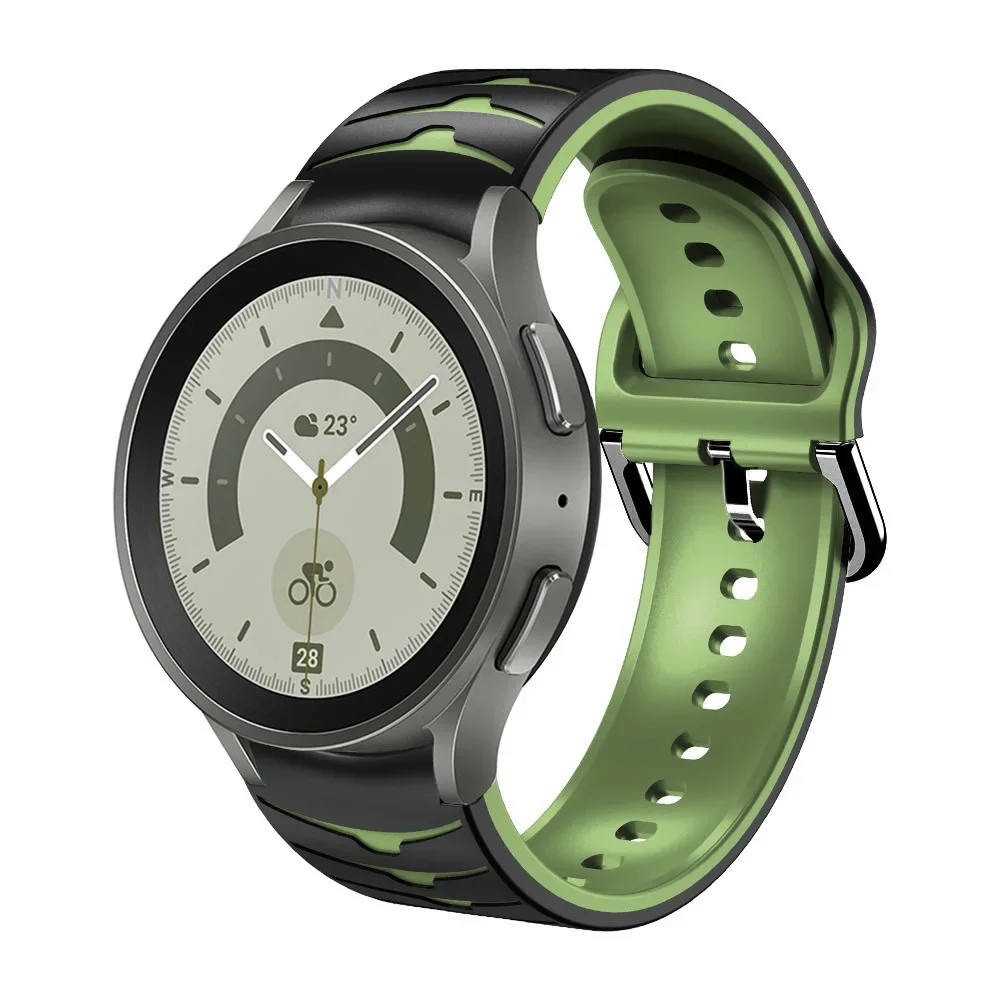 Two-Color Silicone No Gap Watch Strap Bracelet