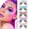 5Pcs Colourful Kids Makeup Face Stickers Crystal Diamonds Gemstones Girls Women Holiday Glitter Party Adhesive Eye Face Tattoos* 3