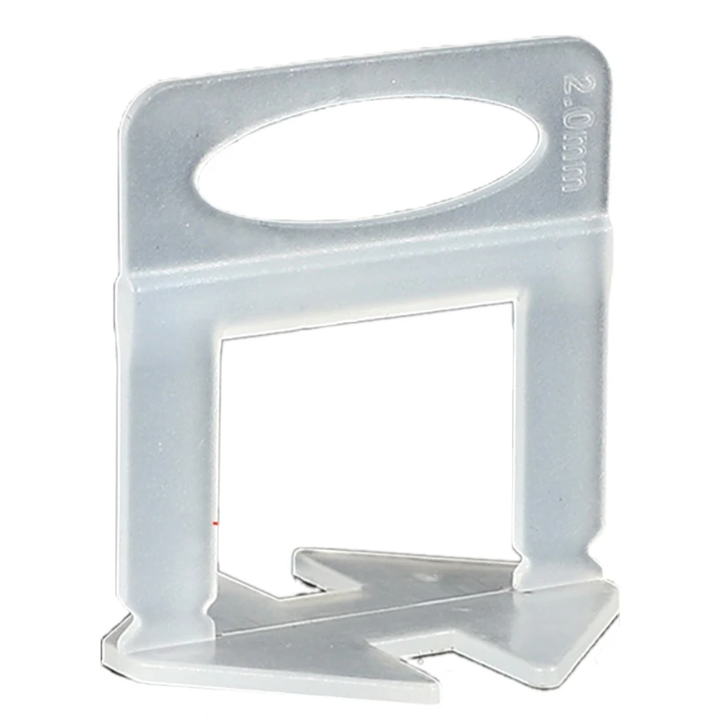 100 Pcs Tile Leveling Clips Flat Tile Leveling Spacers System Clips For