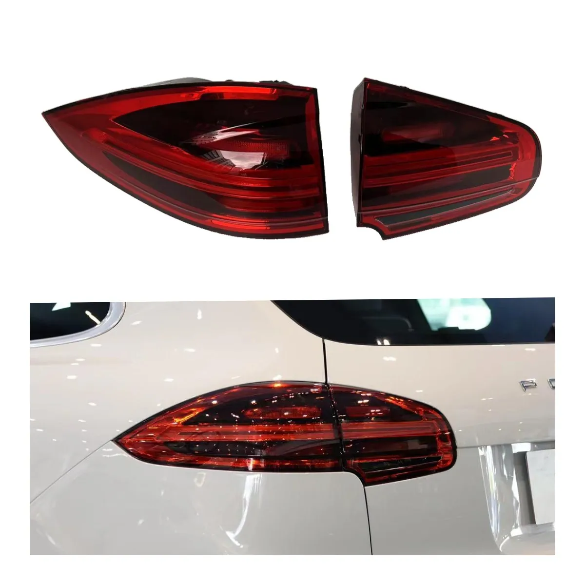 

Factory Auto Parts Car Taillight Tail Lamp Led Tail Light for 2015-2018 Porsche Cayenne 958 7P5945207H 7P5945307G