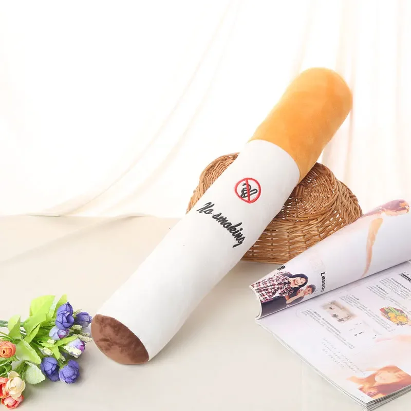 25/50/75cm Funny Smulation Smoking Cylindrical Sleeping Cigarette Pillow Fashion Boyfriend Birthday Gift Throw Pillow