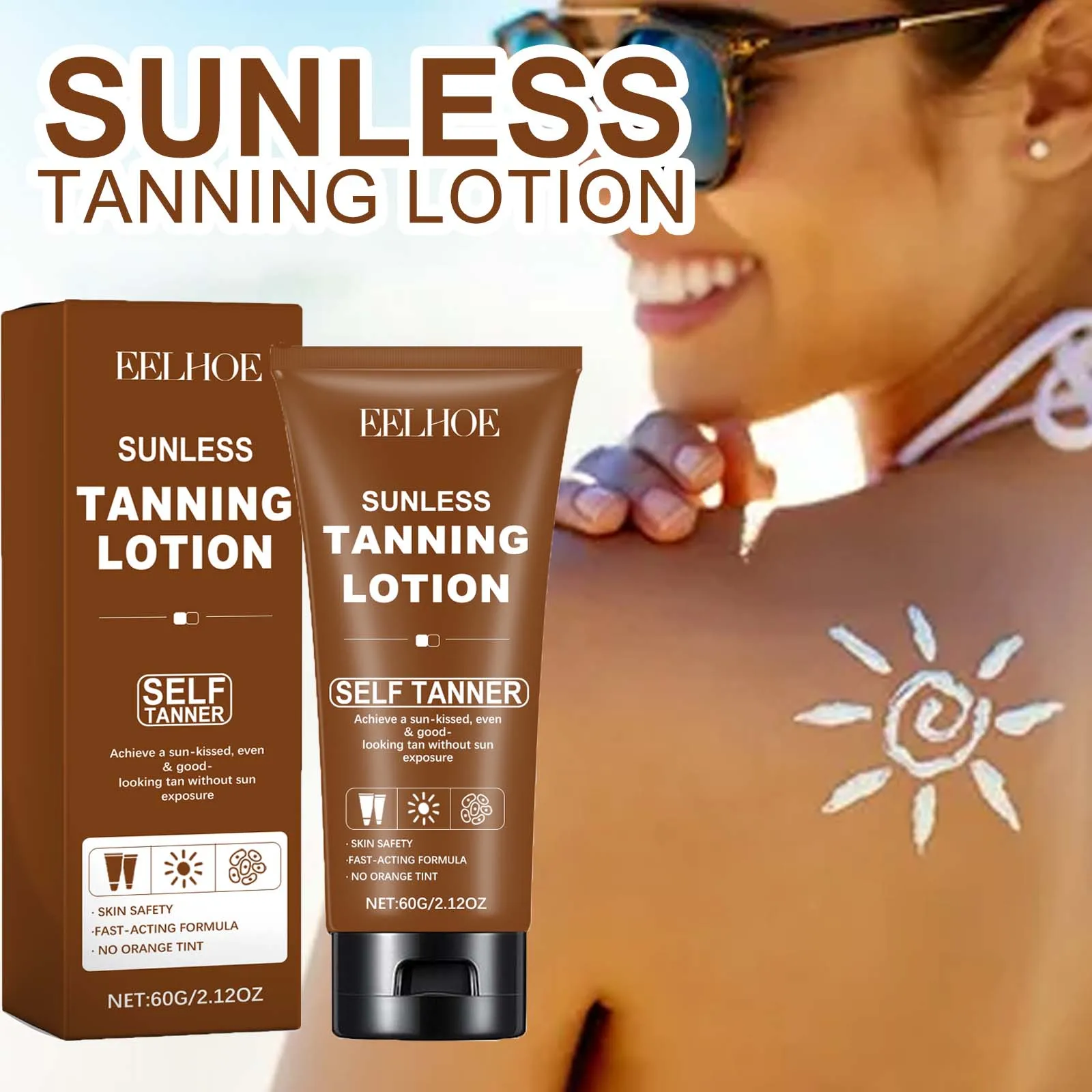 Sunless Tanning Lotion Natural Bronze Wheat Color Booster Sunbed Tanning Accelerator Solarium Intensive Body Bronzer Lotion