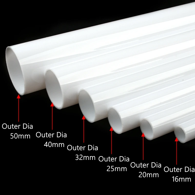 1~2PCS O.D 16/20/25/32/40/50/60/70mm Milk White/Frosting Acrylic Tube Aquarium Fish Tank Accessories Garden Irrigation Fittings 2