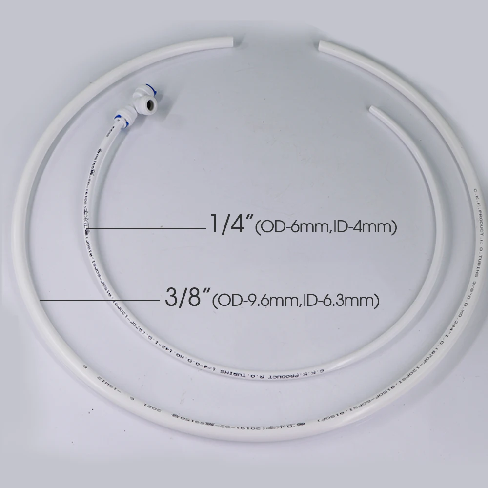 Garden 1/4&rdquo;and3/8&rdquo; White PE Pipe Aquarium Drip Irrigation Hose Food Grade Water Purifier Pipe Reverse Osmosis Water Tubein garden hose water hose plastic hose plastic tube drip irrigation system aquarium water pipe