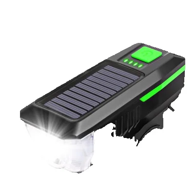 Velosipēdu saules enerģijas signāltaures, USB uzlādējami priekšējie lukturi, velosipēdi, spēcīgas gaismas lukturīši, riteņbraukšanas aprīkojums_voghion.com