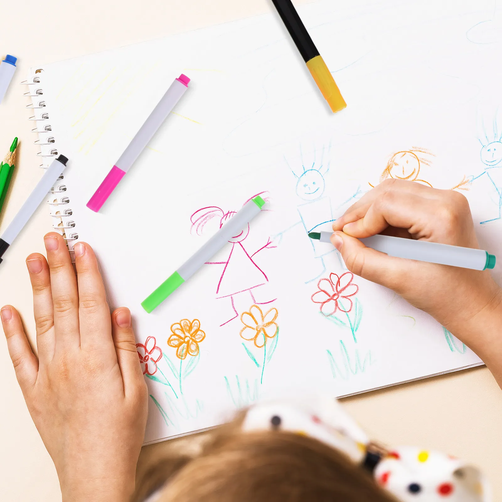 14개입 지워지는 액체 분필 펜 14가지 선명한 색상 빠른 건조 얼룩 없이 지워지는 마커 교실 사무실 학교 회의용