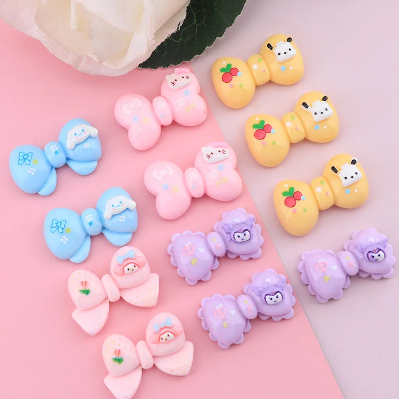 

Kawaii Anime My Melody Diy Accessories Sanrio Cute Cartoon Cinnamoroll Kuromi Girly Heart Phone Case Patch Toys for Girls