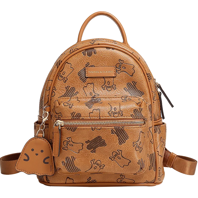 TOUTOU 2023 New Cute Print High Capacity Backpack, Fashionable Japanese and Korean Style Versatile Student  Backpack