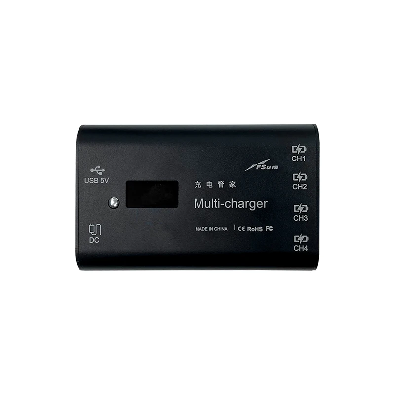 Intelligent Multi-Charger for Hubsan ACE PRO/SE Refine，Blackhawk 2 RC Drone Fast Charging Adapter