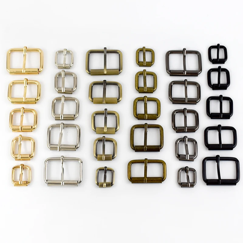 20-Piece Set of Metal Rectangle Pin Buckles for Straps and Accessories