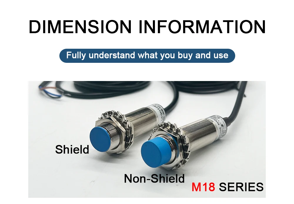 Cloweit M18 Sensor de Proximidade Capacitiva, 5mm,