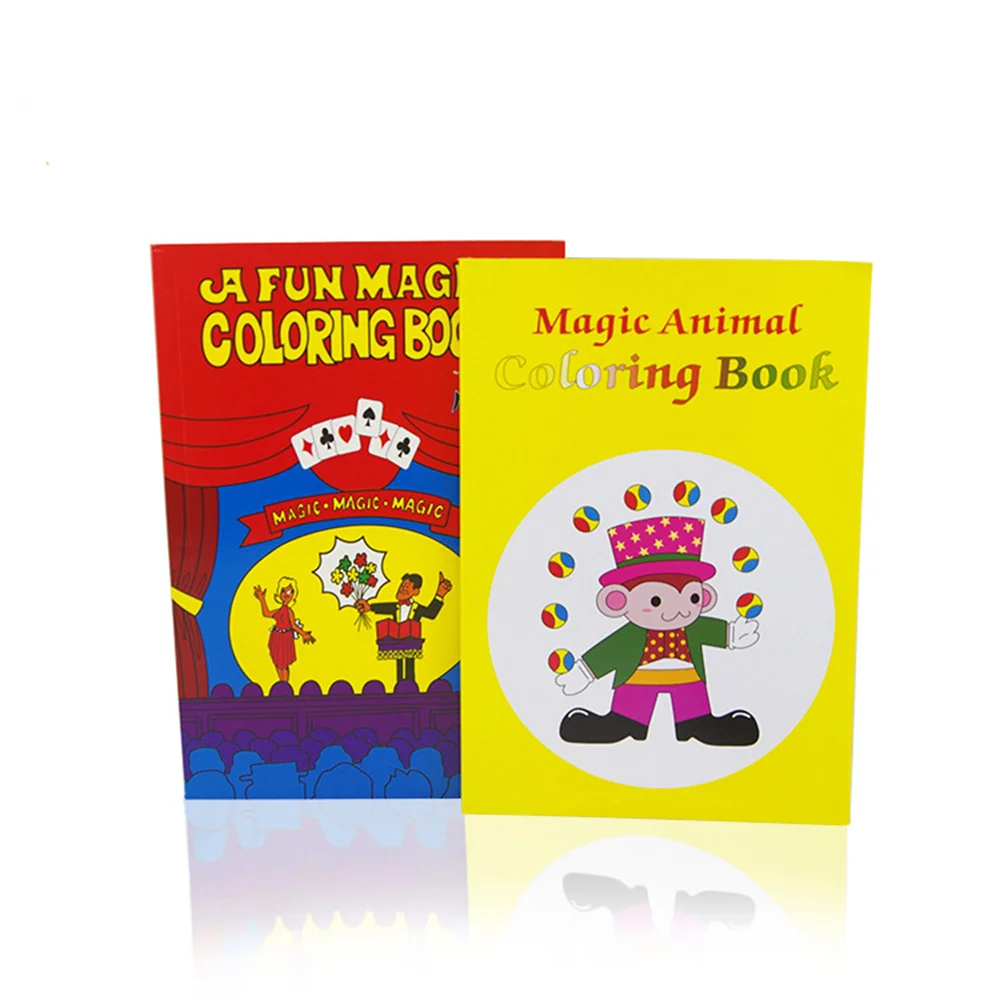 Medium Size Magic Cartoon Coloring Book Magic Trick Yellow /Red Close ...