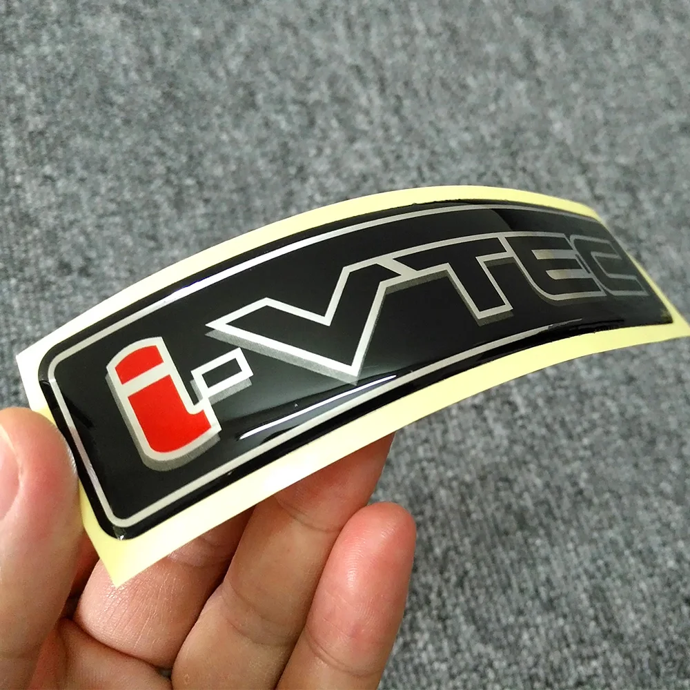 VTEC I-VTEC Sticker For Honda Civic Accord Odyssey Spirior CRV SUV I - VTEC Logo Metal Car Styling Emblem Tail Body Badge keychannel 10pcs lot tansponder key for honda accord 2 3 everus g8d odyssey with hu58 key blade spare car key locksmith tool