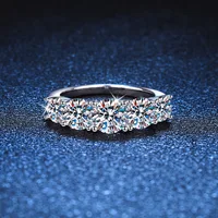 Sparkling Moissanite Diamond Ring
