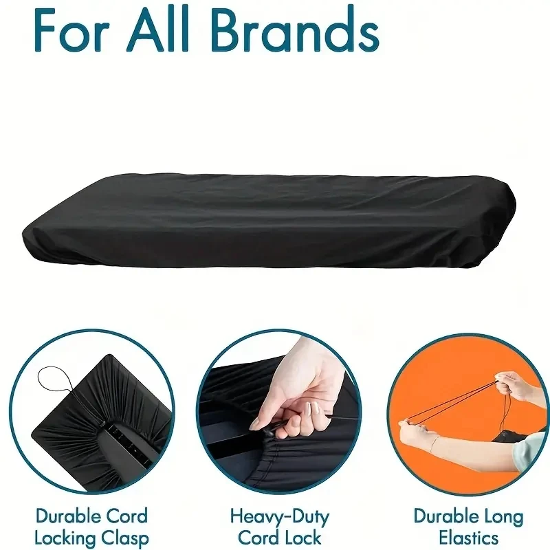 Piano Keyboard Cover 61/88 Key Digital Electronic Fabric Light Thin Breathable Heat Radiation Dustproof