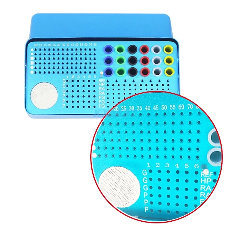 

2pcs Dental Disinfection Burs Holder Dental Burs Block Stand Big Autoclavable Sterilizer Box Endo Box Dentistry Lab Equipment