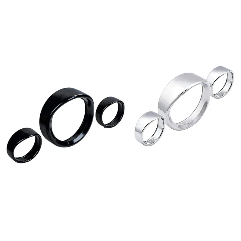 

Motorcycle 4.5 Inch Auxiliary Light Visor Style Trim Ring+ 7 Inch Headlight Trim Replacement Accessories