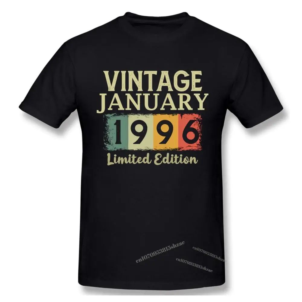 

Vintage January 1996 Birthday Limited Edition Gift Tshirt man T Shirt Woman