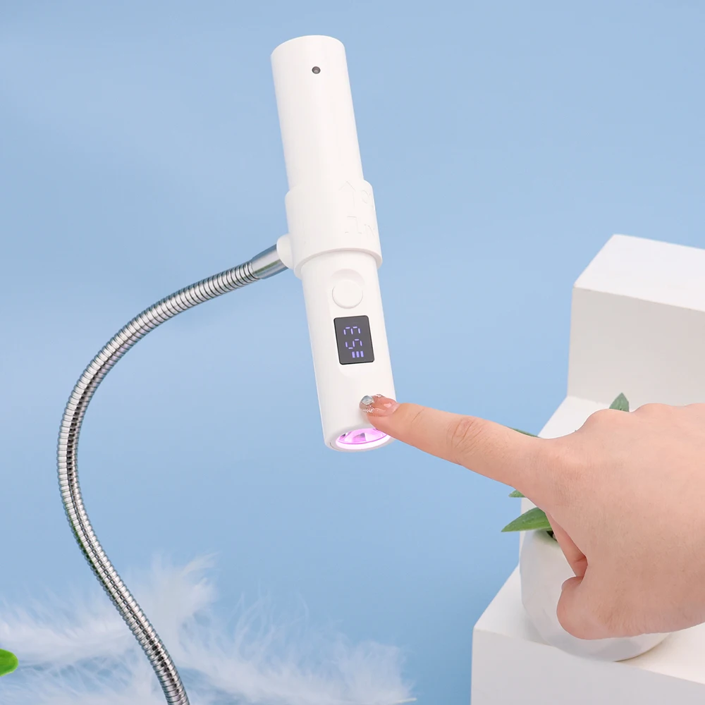 9W Touch Sensor Mini Flash Led Lamp Nail Dryer Rechargeable Uv Led Nail Lamp for Acrylic Gel Nails Technology for Salon Use 5